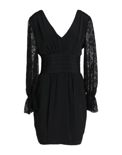 Shop Carla G. Woman Mini Dress Black Size 8 Acetate, Silk