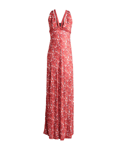 Shop Giovanni Bedin Woman Maxi Dress Red Size 4 Viscose