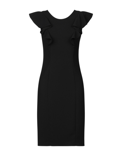 Shop Seventy Sergio Tegon Woman Midi Dress Black Size 8 Polyester, Elastane