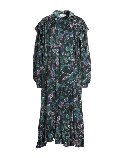 Shop Isabel Marant Étoile Marant Étoile Woman Midi Dress Dark Green Size 8 Viscose