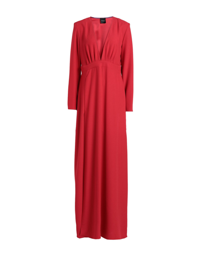 Shop Mem.js Mem. Js Woman Maxi Dress Red Size 4 Polyester