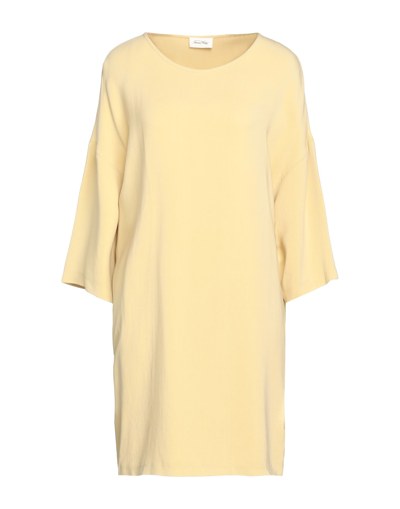 Shop American Vintage Woman Mini Dress Ocher Size L Cupro, Viscose, Elastane In Yellow