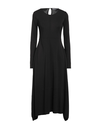 Shop Diana Gallesi Woman Midi Dress Black Size 4 Polyester