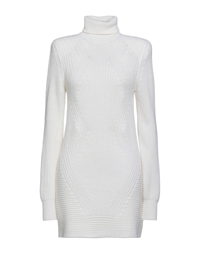 Shop Wandering Woman Mini Dress Ivory Size S Wool, Polyamide In White