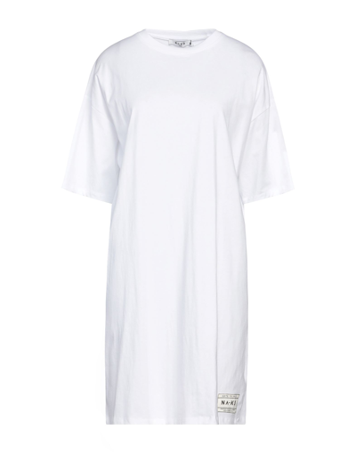 Shop Na-kd Woman Mini Dress White Size Xs Cotton