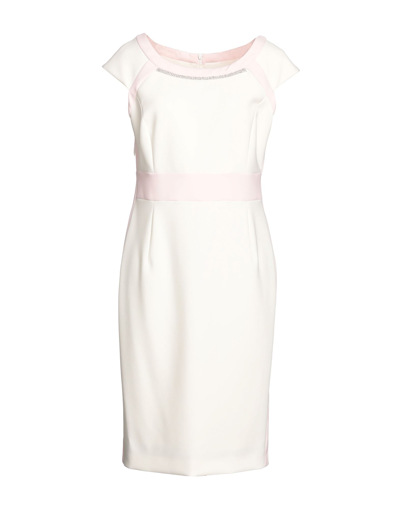 Shop Luis Civit Woman Mini Dress Pink Size 10 Polyester, Polyurethane