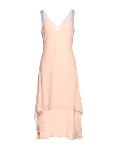Shop Sologioie Midi Dresses In Light Pink