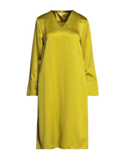 Shop Brian Dales Woman Midi Dress Acid Green Size 12 Polyester