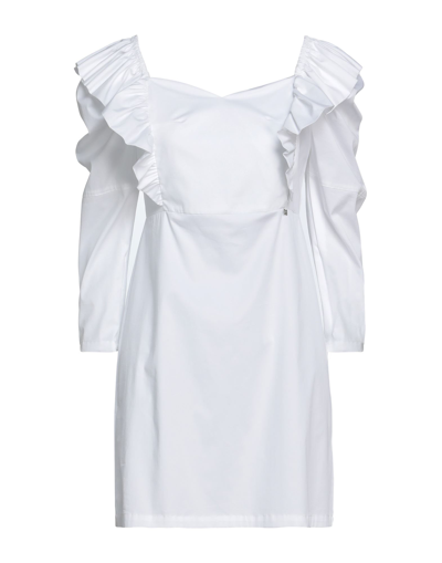 Shop Kocca Woman Mini Dress White Size M Cotton, Polyamide, Elastane
