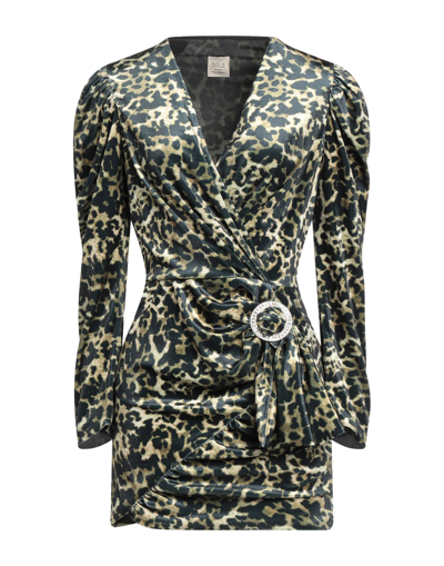 Shop 5rue Woman Mini Dress Sage Green Size S Polyester, Elastane