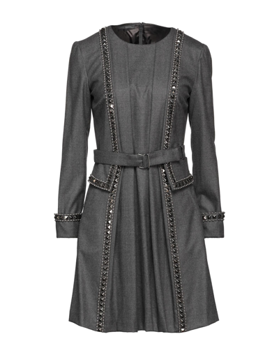 Alberta Ferretti Short Dresses In Grey