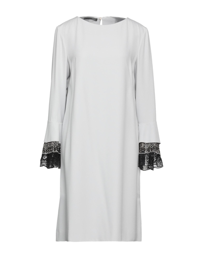 Alberta Ferretti Short Dresses In Grey