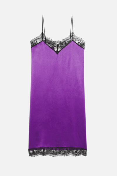 Shop Ami Alexandre Mattiussi Strap Dress With Lace In 500