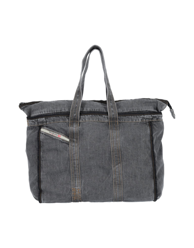 Shop Diesel Duffel Bags In Grey