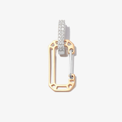 Shop Eéra 18k White Gold Chiara Small Diamond Earring In Silver
