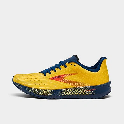 Shop Brooks Men's Hyperion Tempo Running Shoes In Maize/titan/cherry Tomato