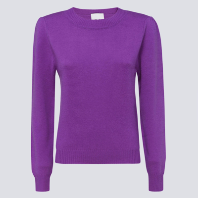 Shop Allude Violet Cashmere Knitwear