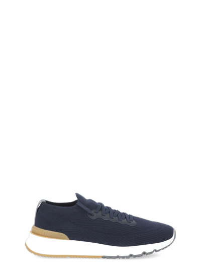 Shop Brunello Cucinelli Sneakers In Blu+river
