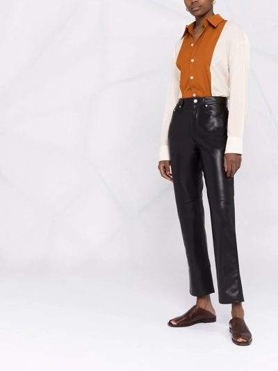 Nanushka Maggie Straight-leg Pants In Black