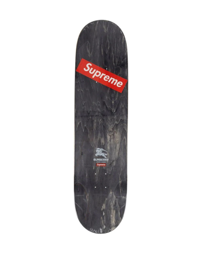 Supreme X Burberry Skateboard Deck In Braun