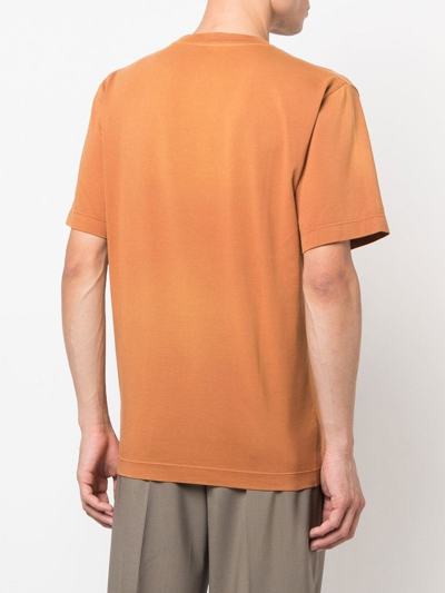Etudes Studio Logo-print Short-sleeved T-shirt In Brown