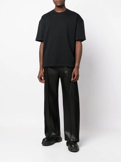 Etudes Studio Embroidered-logo Detail T-shirt In Black