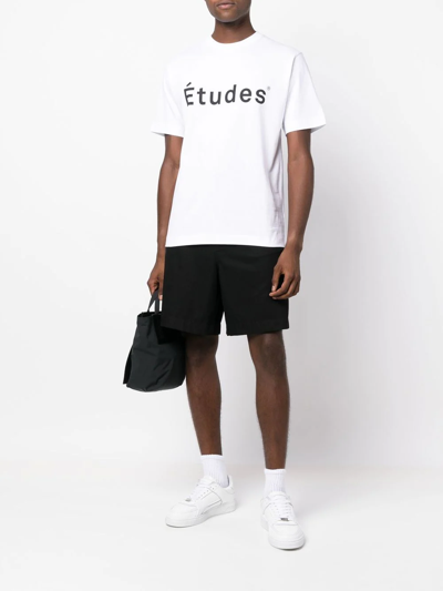 Etudes Studio Etudes Wonder Logo Print Cotton T-shirt In White