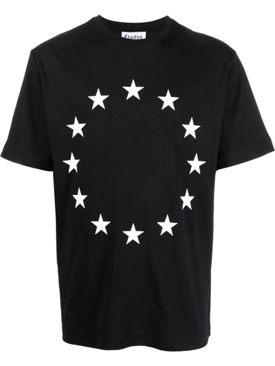 Shop Etudes Studio Wonder Logo-print T-shirt In Black