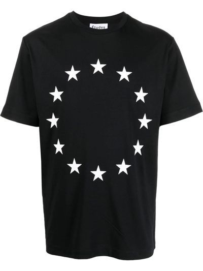 Etudes Studio Etudes Black Wonder Europa T-shirt In Black