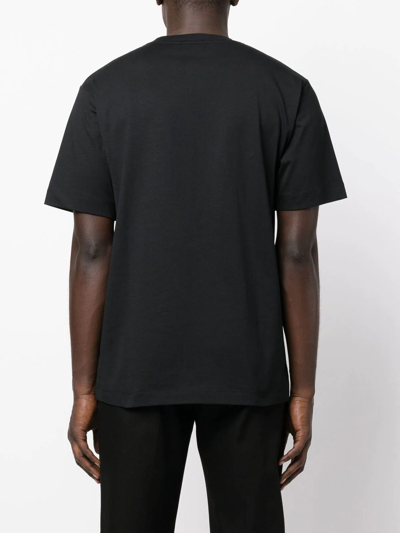 Shop Etudes Studio Wonder Logo Organic-cotton T-shirt In Black