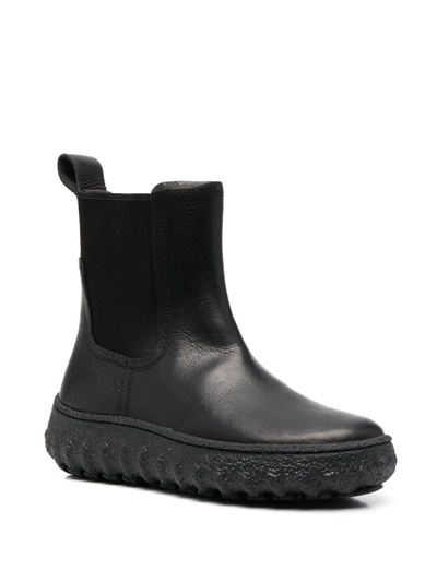 Camper Chunky Sole Chelsea Boots In Black