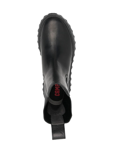 Camper Chunky Sole Chelsea Boots In Black