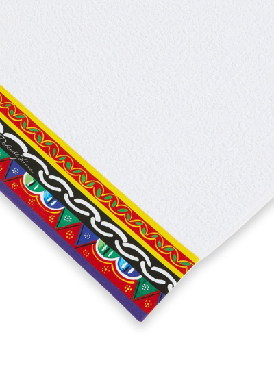 Dolce & Gabbana Set Of Five Terry Cotton Towels In Weiss
