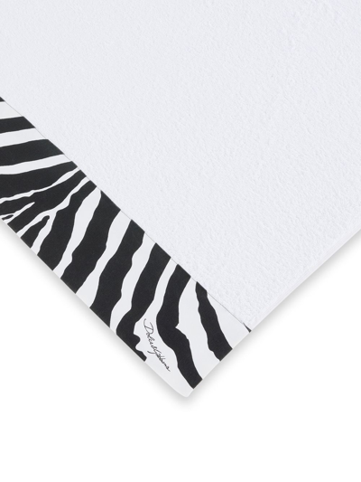 Dolce & Gabbana Set Of Five Terry Cotton Towels In Weiss
