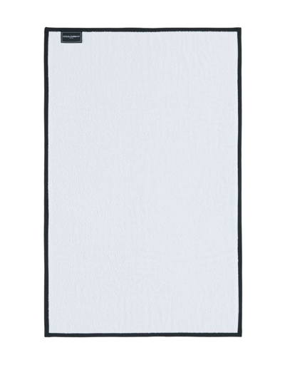 Dolce & Gabbana Terry Cloth Bath Mat In Schwarz