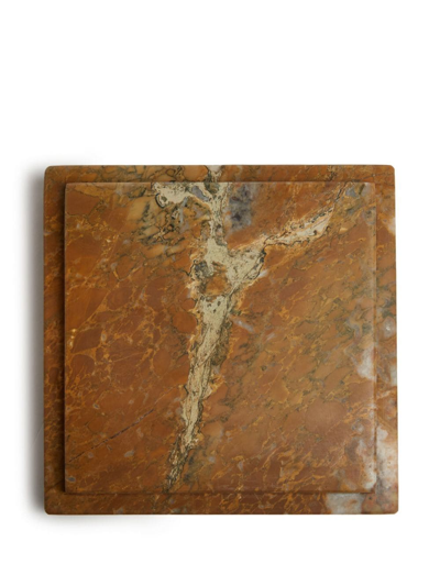 Michaël Verheyden Small Vendome Marble Square Tray In Braun