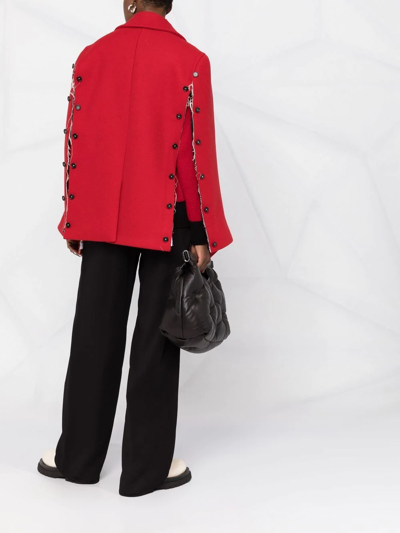Shop Marni Double-breasted Wool Jacket In Red