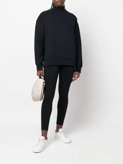 Shop Filippa-k Soft Sport Frill Edge Long-sleeve Sweatshirt In Blue