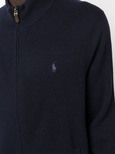 Polo Ralph Lauren Ralph Lauren Cotton Sweater With Zipper Hunter Navy In Blau