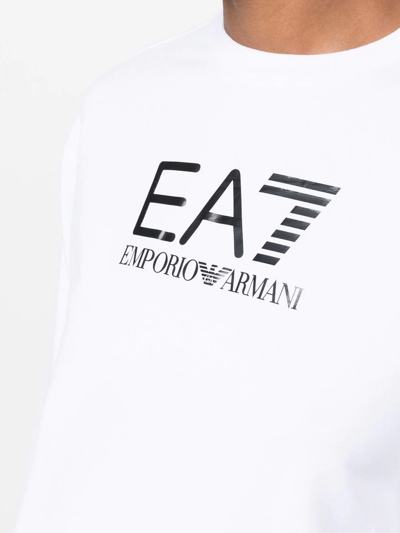 Shop Ea7 Logo-print Detail Tracksuit Set In Schwarz