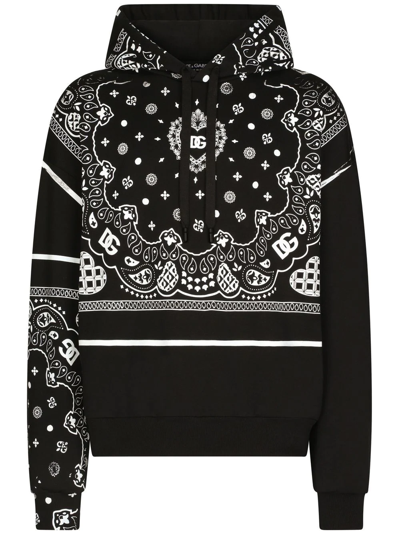 Dolce & Gabbana Logo Print Sweatshirt In Black | ModeSens