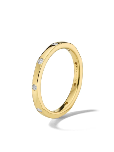 Shop Ippolita 18kt Yellow Gold Stardust Thin Diamond Band Ring