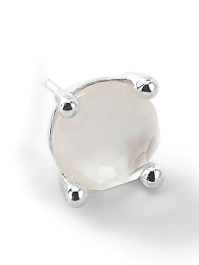 Shop Ippolita 925 Rock Candy® Mini Mother-of-pearl Stud Earrings In Silber