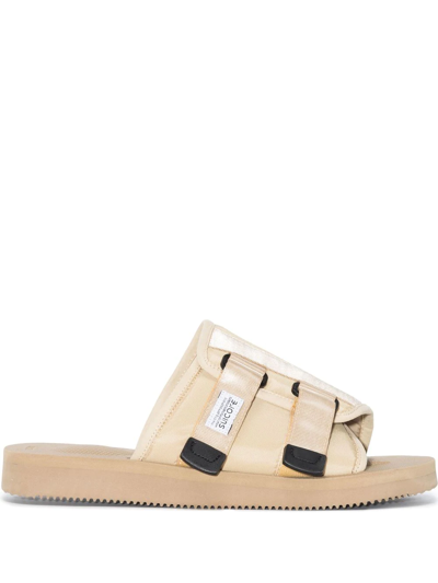 Shop Suicoke Kaw-cab Touch-strap Sandals In Nude