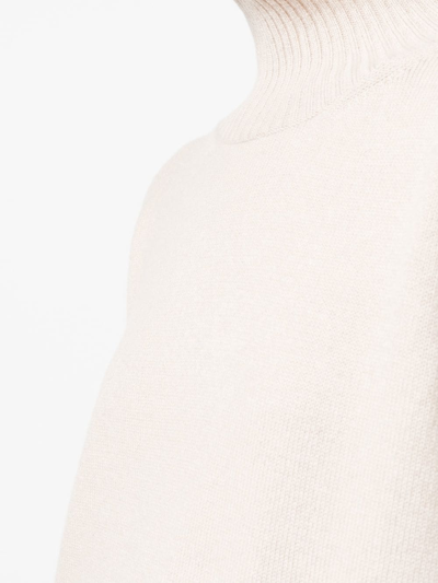 Lorena Antoniazzi Ribbed-knit Cashmere Jumper In Nude