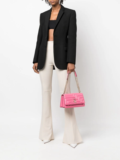 Shop Jimmy Choo Varenne Quilted Shoulder Bag In Pink