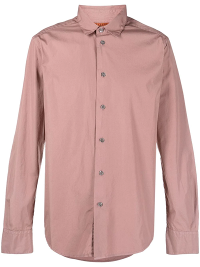 Shop Barena Venezia Button-down Poplin Shirt In Rosa