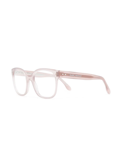 Shop Isabel Marant Eyewear Wayfarer-frame Glasses In Rosa