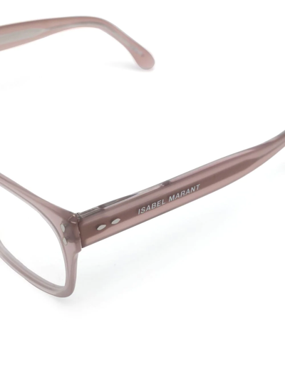 Shop Isabel Marant Eyewear Wayfarer-frame Glasses In Rosa
