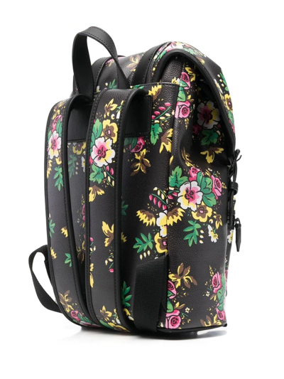 Shop Kenzo Pop Bouquet Messenger Backpack In Black